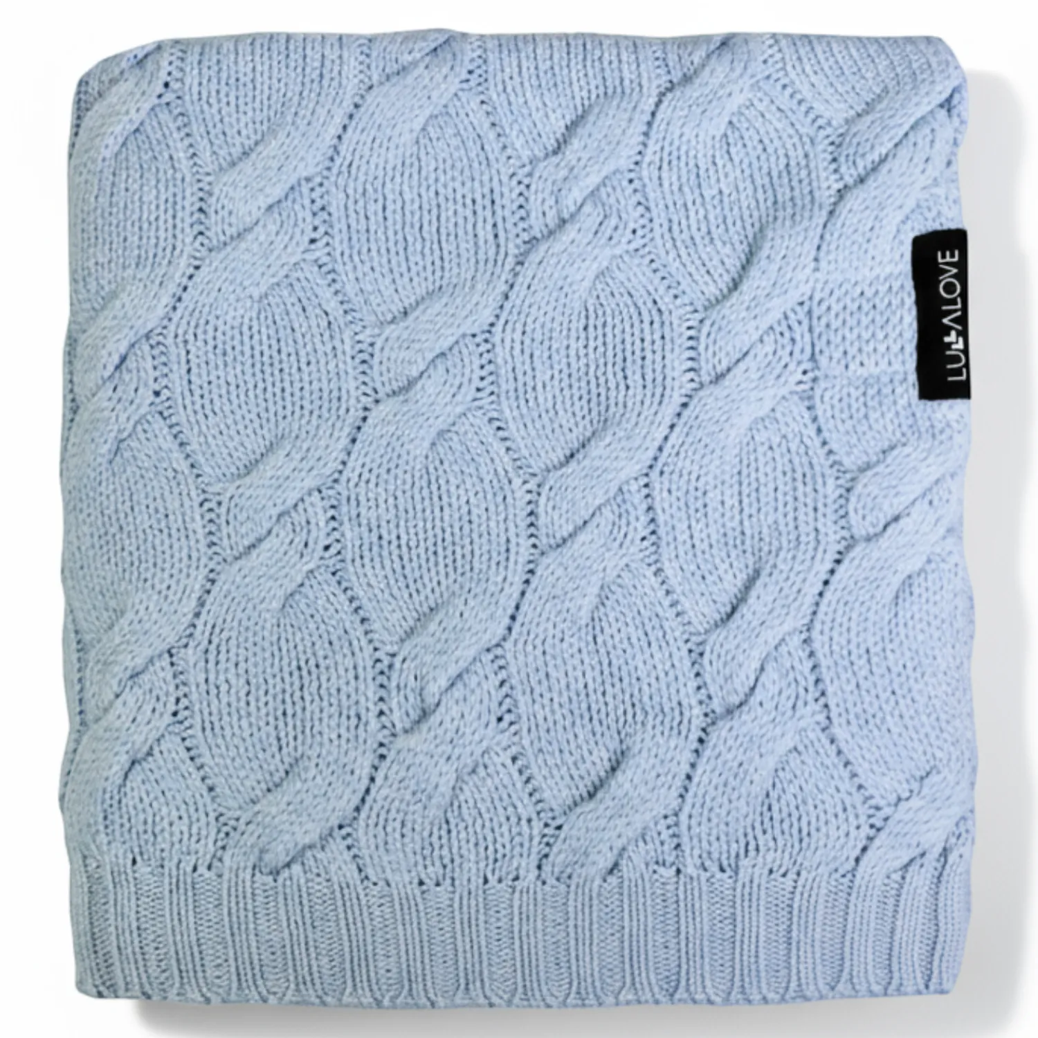 Kocyki|Kocyki | Lullalove Kocyk z wełny merino WARKOCZ - niebieski, kolekcja PREMIUM