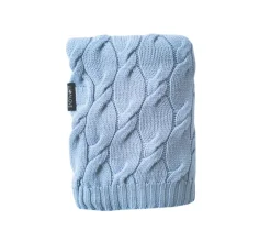 Kocyki|Kocyki | Lullalove Kocyk z wełny merino WARKOCZ - niebieski, kolekcja PREMIUM