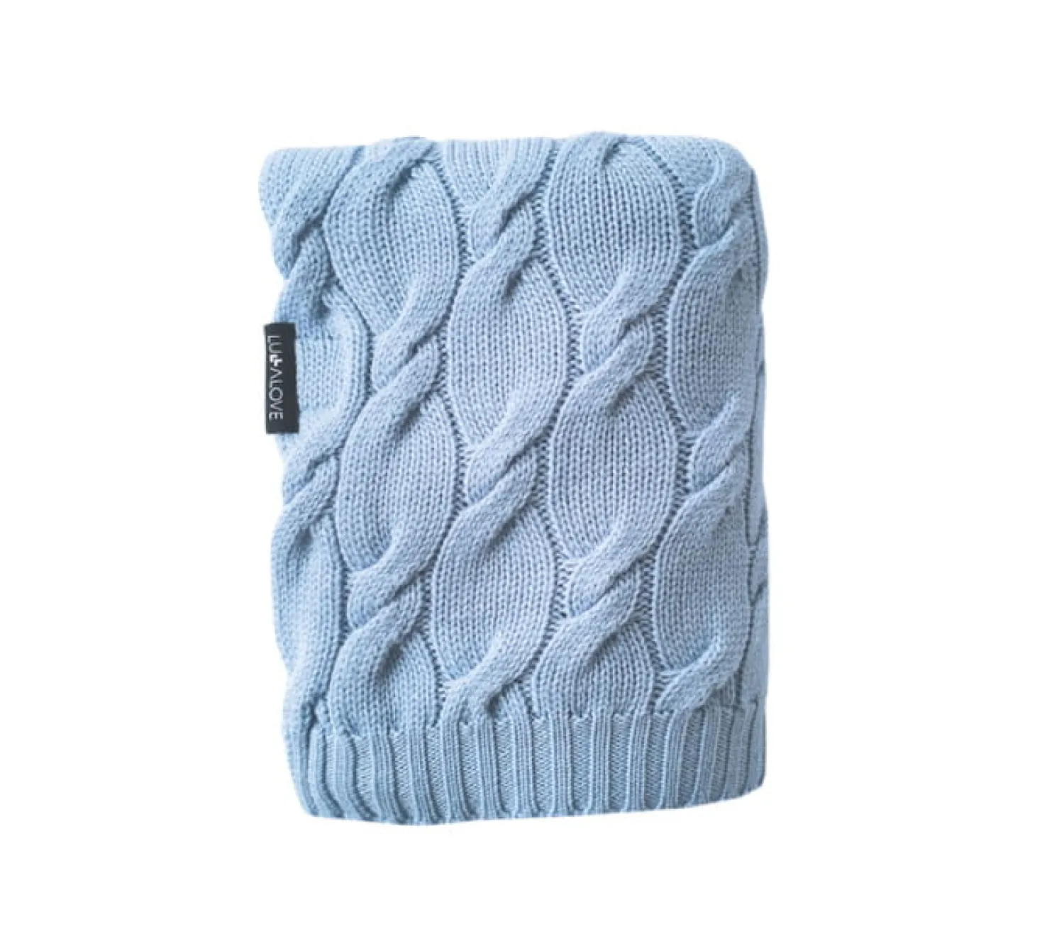 Kocyki|Kocyki | Lullalove Kocyk z wełny merino WARKOCZ - niebieski, kolekcja PREMIUM