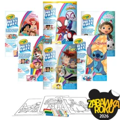 Kolorowanki | Crayola Kolorowanka dla dzieci i 4 niebrudzące magiczne flamastry Color Wonder Mess Free Kraina Lodu 3+