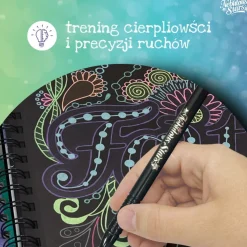 Kolorowanki|8 Lat+ | Nebulous Stars Kolorowanki z czarnymi kartkami i pisakami M Coralia