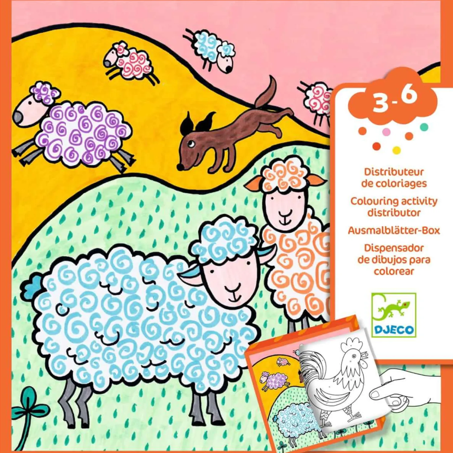 Kolorowanki | Djeco Kolorowanki z grami FARMA