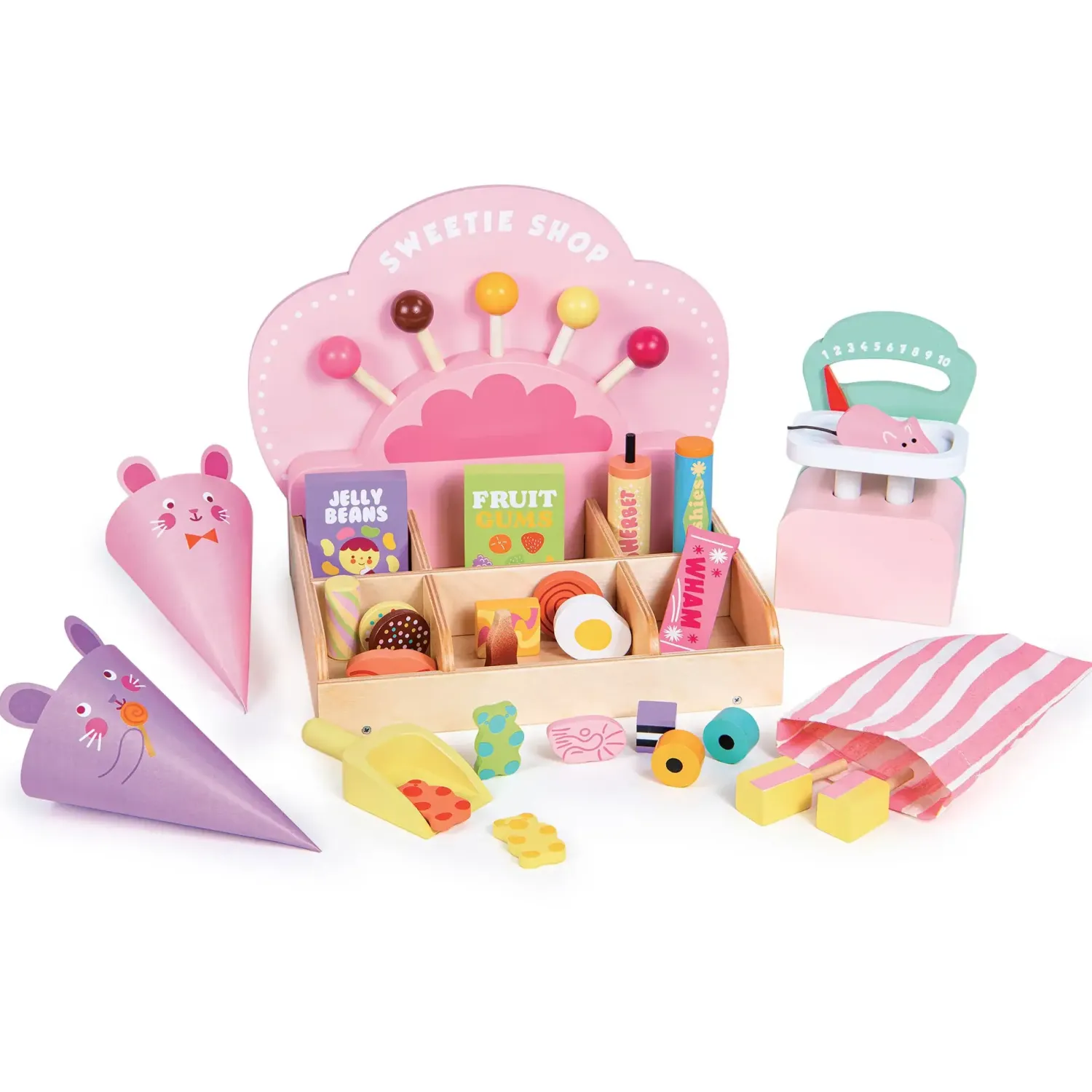 Drewniane|Odgrywanie Ról | Tender Leaf Toys Kolorowy Sklepik, Sweetie Pic'n'Mix