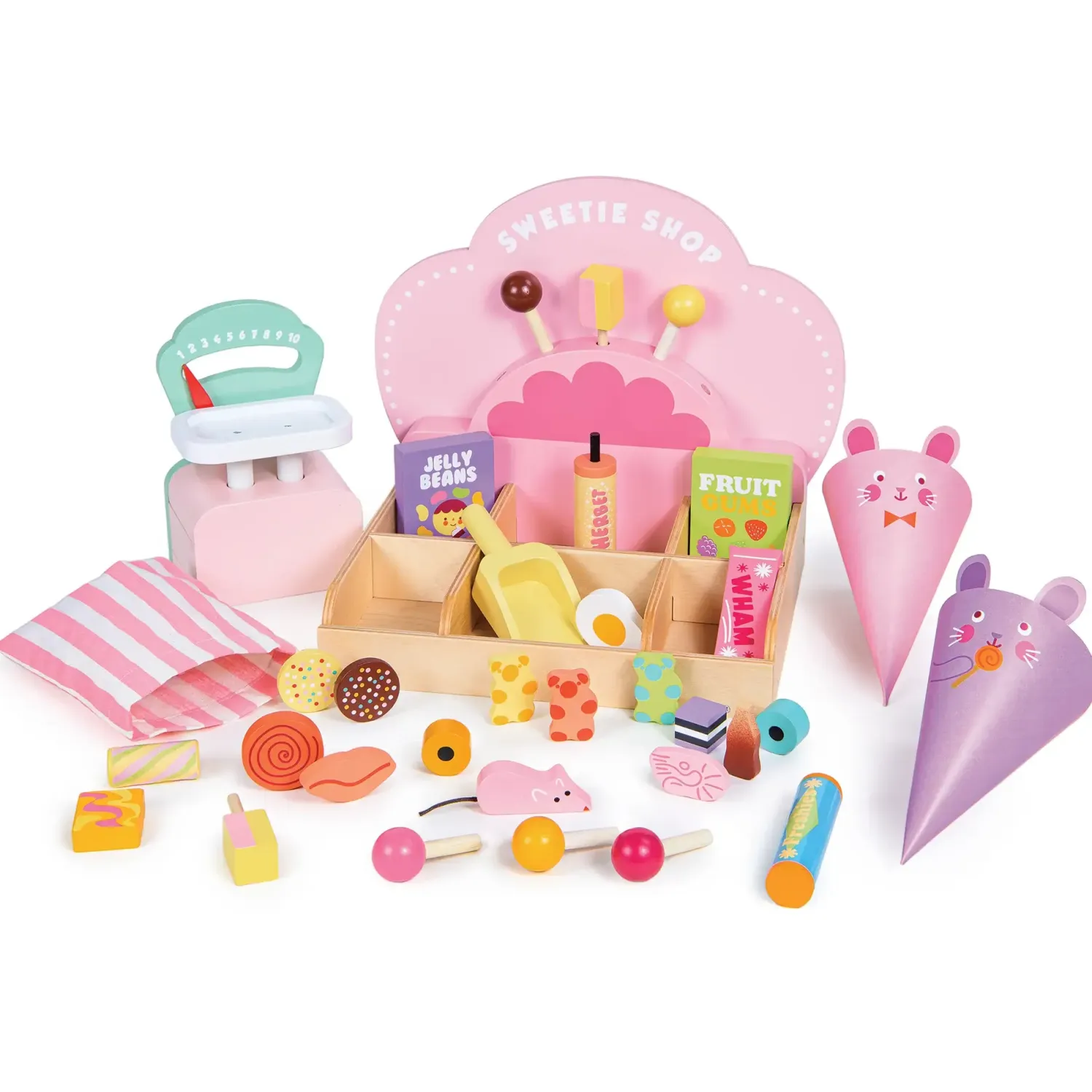 Drewniane|Odgrywanie Ról | Tender Leaf Toys Kolorowy Sklepik, Sweetie Pic'n'Mix