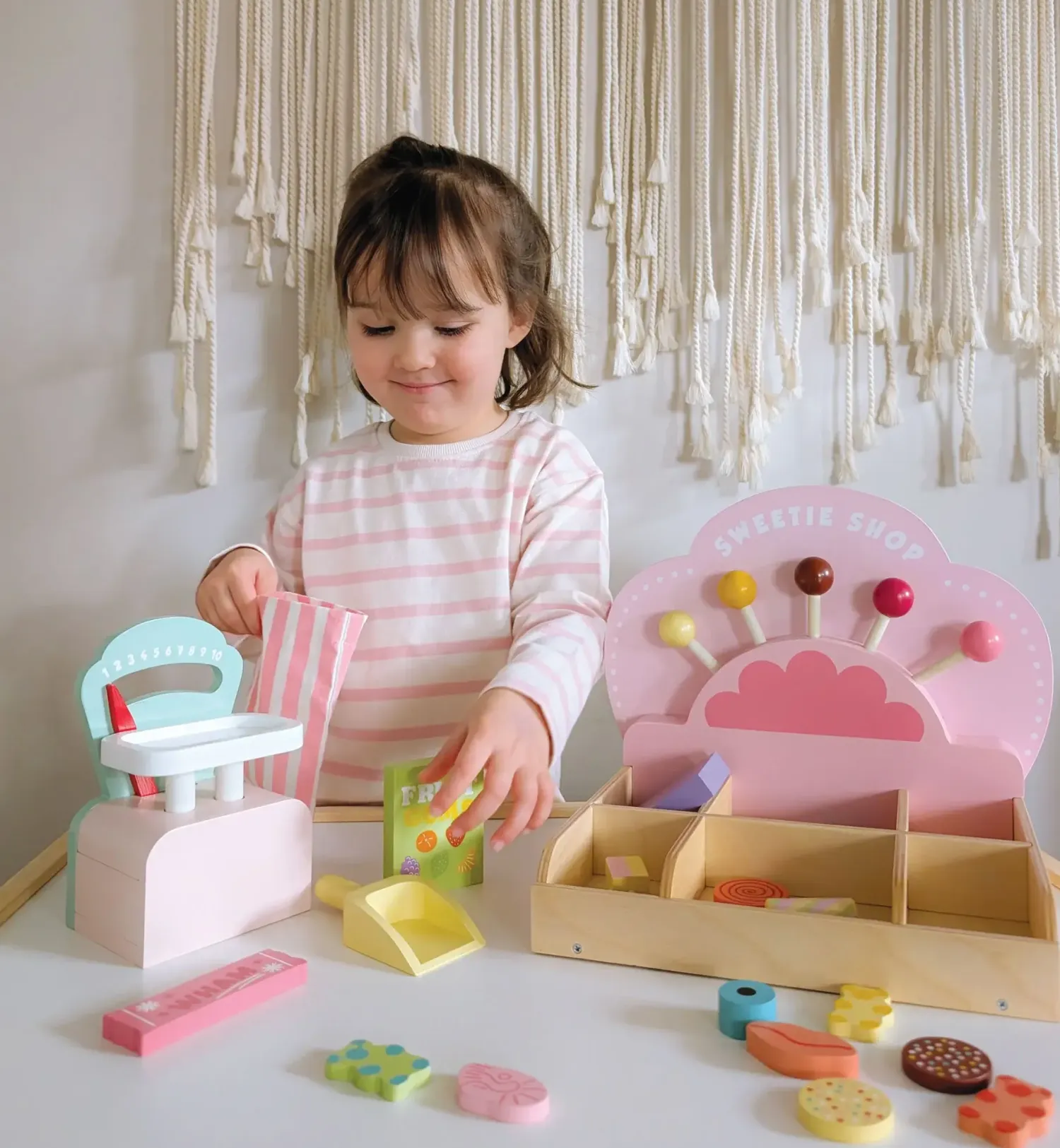 Drewniane|Odgrywanie Ról | Tender Leaf Toys Kolorowy Sklepik, Sweetie Pic'n'Mix