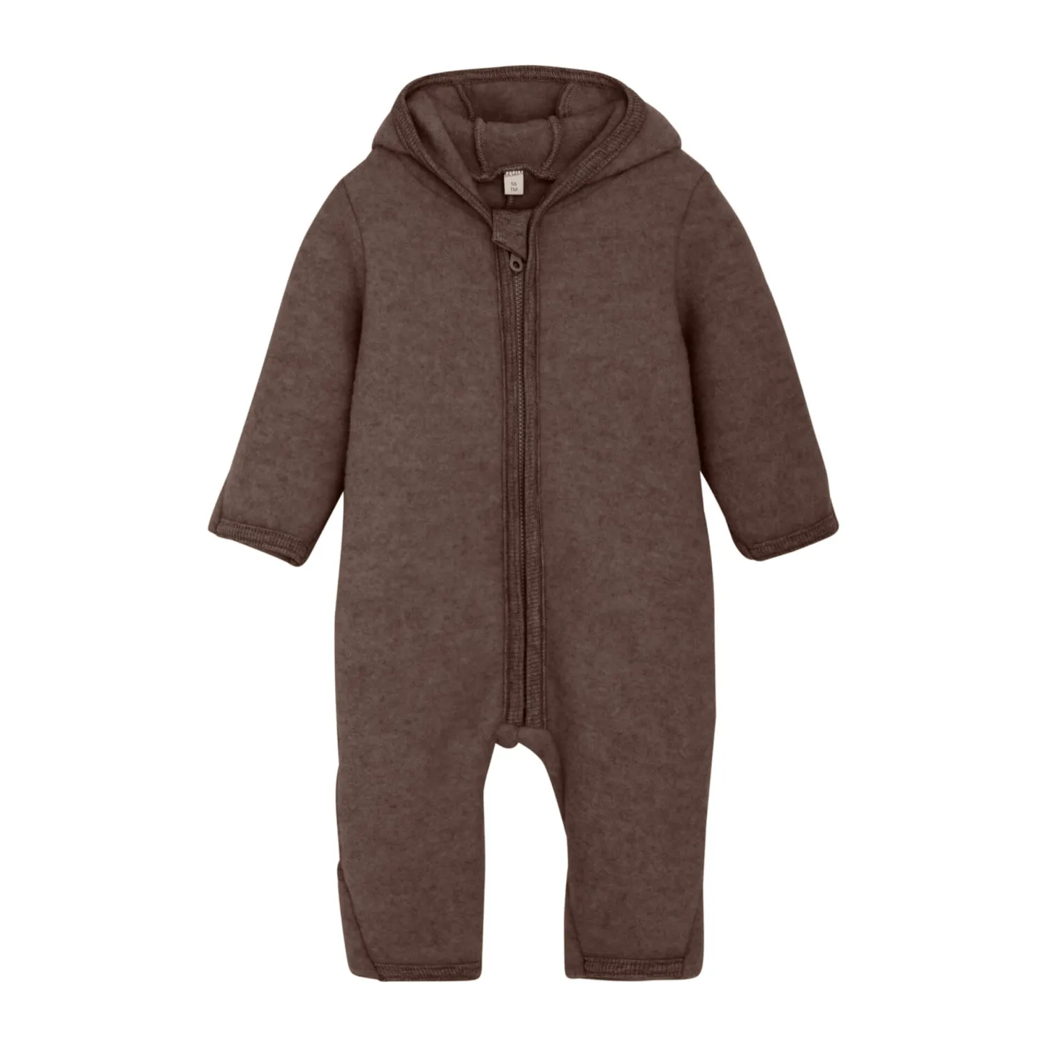 Kombinezony|Ubranka Dziecięce | HUTTEliHUT Kombinezon 100% wełny merino - Brown Melange