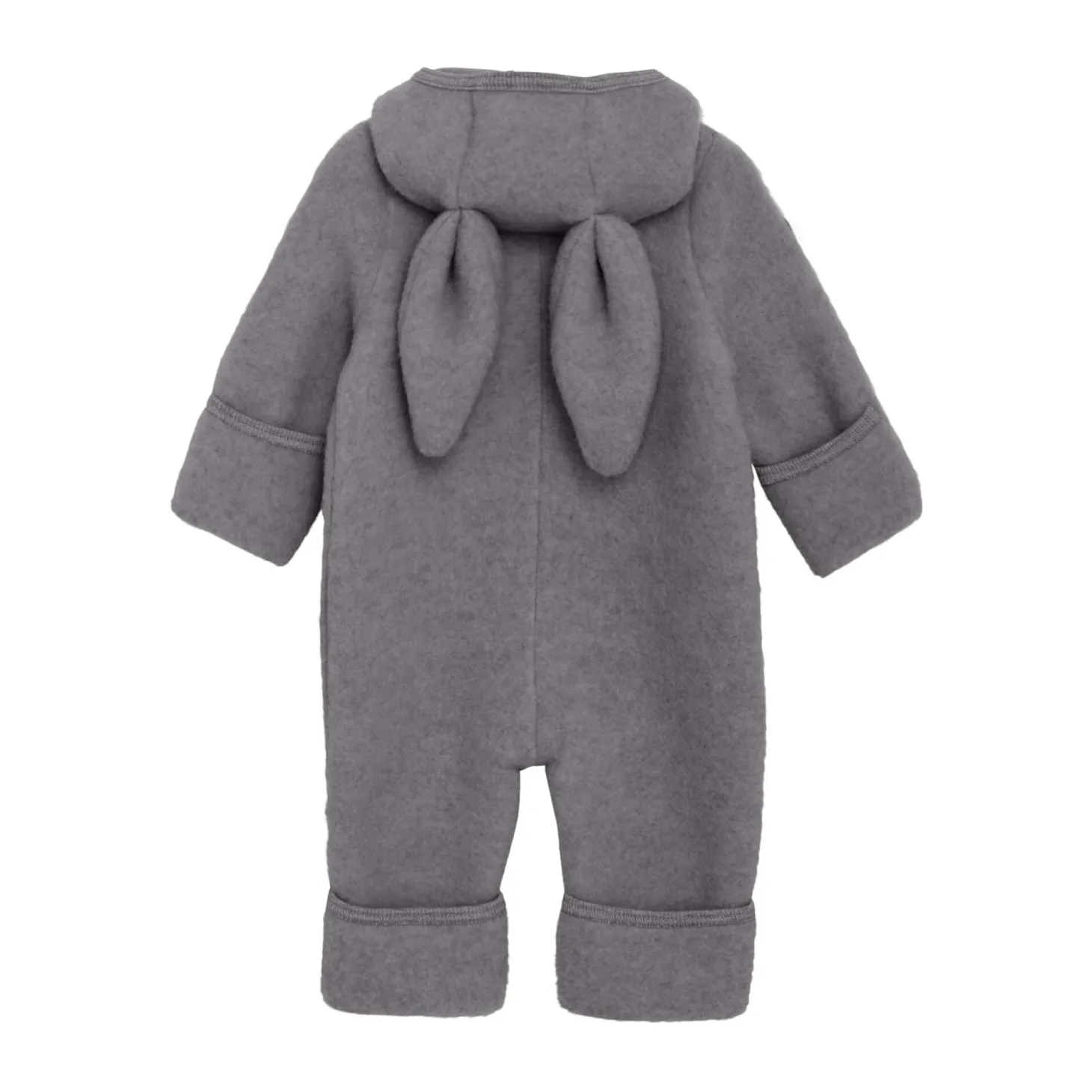 Kombinezon 100% wełny merino z uszkami królika - Medium Grey Melange