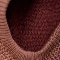 Kominiarka z pomponami 100% wełny merino - Burlwood