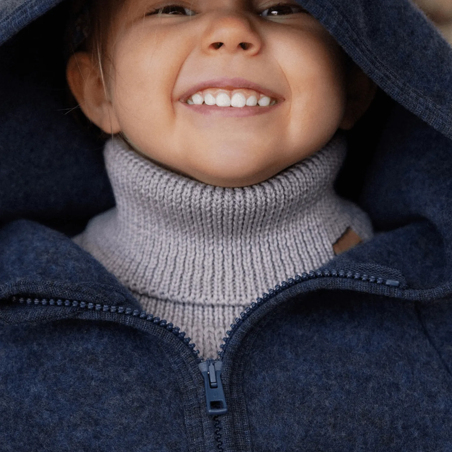 Kominy, Chustki, Apaszki | Patulove Komin z golfem merino WINTER GREY