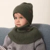 Komin z golfem merino WINTER OLIVE
