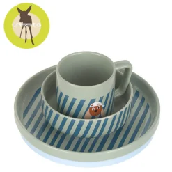 Komplet naczyń z porcelany Tiny Team Piesek