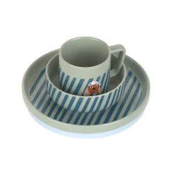 Komplet naczyń z porcelany Tiny Team Piesek