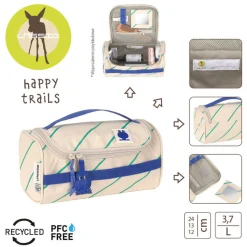 Akcesoria Łazienkowe|Akcesoria Łazienkowe | Lassig Kosmetyczka podróżna dla dzieci Happy Trails Frog