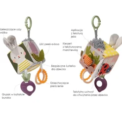 12M+|Aktywizujące | Taf Toys Kostka sensoryczna - Urban Garden