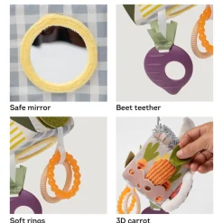 12M+|Aktywizujące | Taf Toys Kostka sensoryczna - Urban Garden