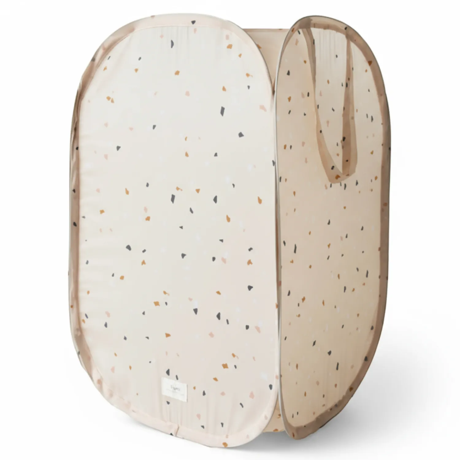 Porządek W Domu|Kosze I Pojemniki | 3 Sprouts Kosz na pranie i zabawki Pop-up Terrazzo Beige