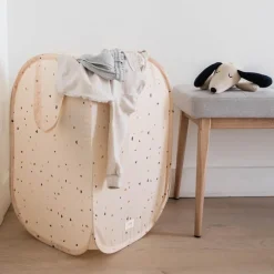 Porządek W Domu|Kosze I Pojemniki | 3 Sprouts Kosz na pranie i zabawki Pop-up Terrazzo Beige