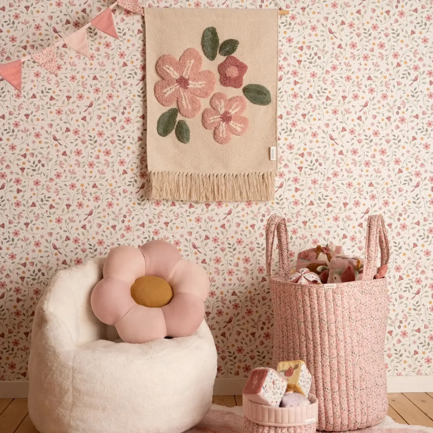 Porządek W Domu|Kosze I Pojemniki | Little Dutch Kosz na zabawki Fairy Floral