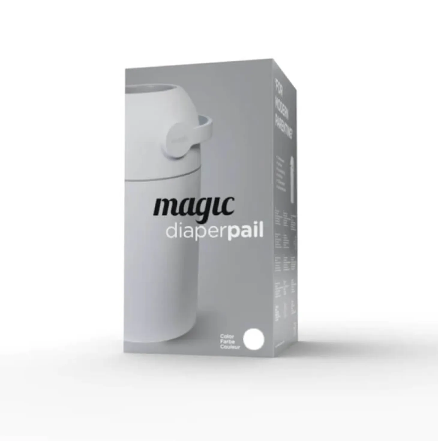 Kosz na zużyte pieluchy Magic Majestic - Graphite ciemny (na 25 pieluch) + worki