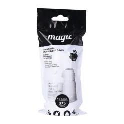 Kosz na zużyte pieluchy Magic Majestic - White (na 25 pieluch) + worki