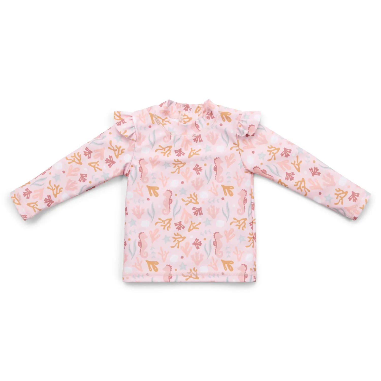 Stroje Kąpielowe|Stroje Kąpielowe | Little Dutch Koszulka do kąpieli z długim rękawem Ocean Dreams Pink