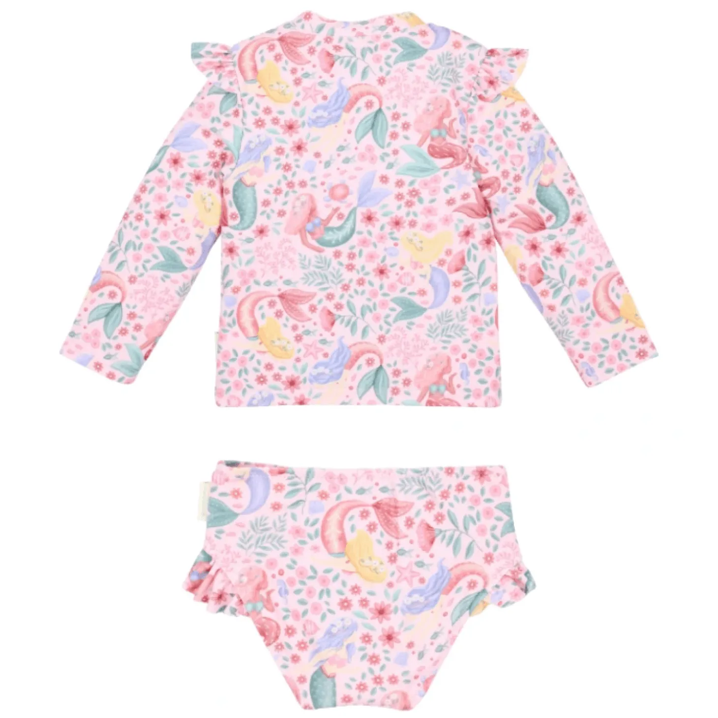 Koszulka kąpielowa z długim rękawem i spodenkami UPF 40 - Dreamy Mermaid