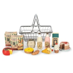 6 Lat+|3 Lata + | Konges slojd Koszyk z produktami spożywczymi Mini Market - multi