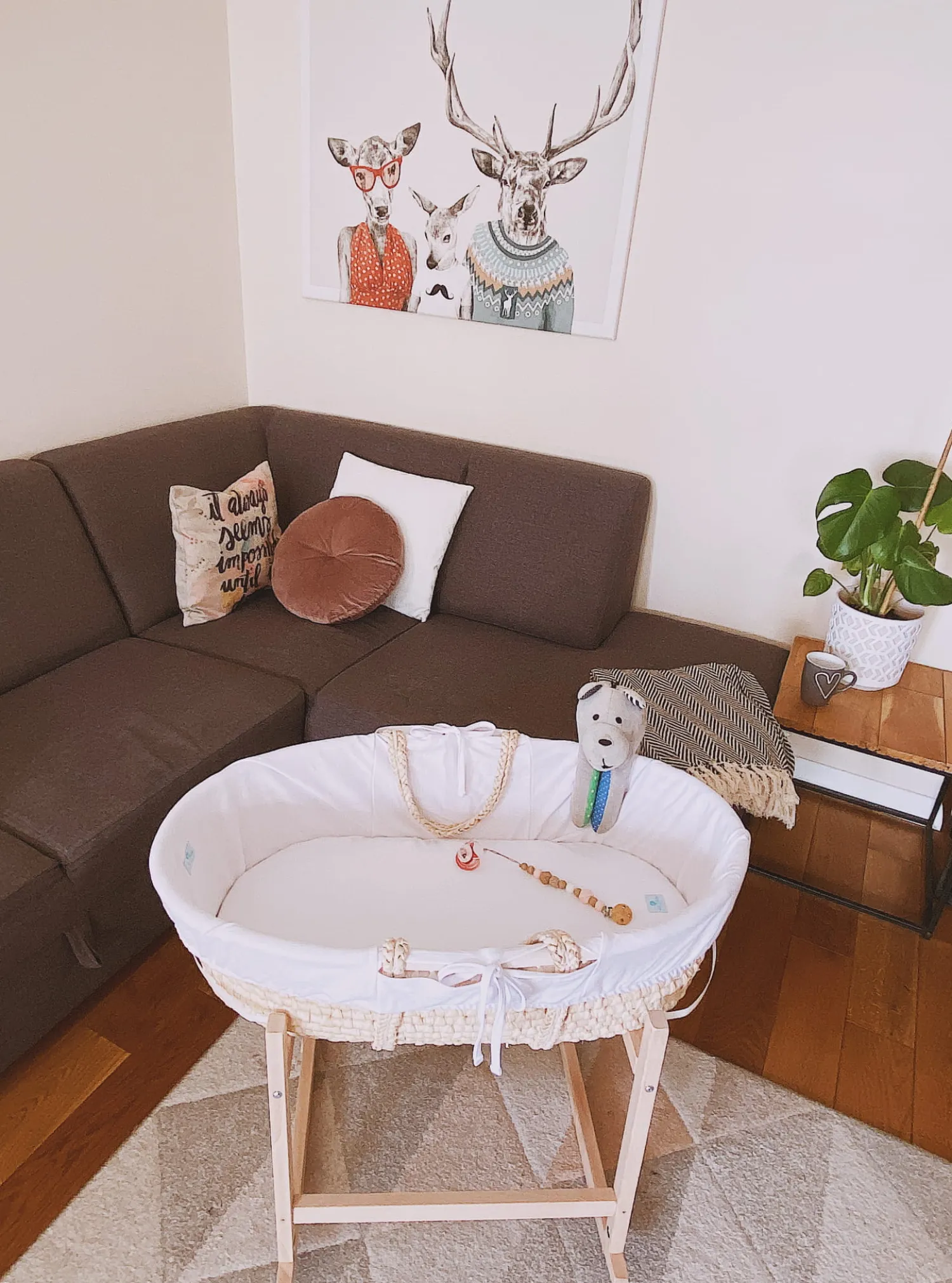 Kosze Mojżesza I Kołyski|Kosze Mojżesza I Kołyski | AhojBaby KOŁYSKA do kosza Mojżesza ROCKINGBABY - Biała
