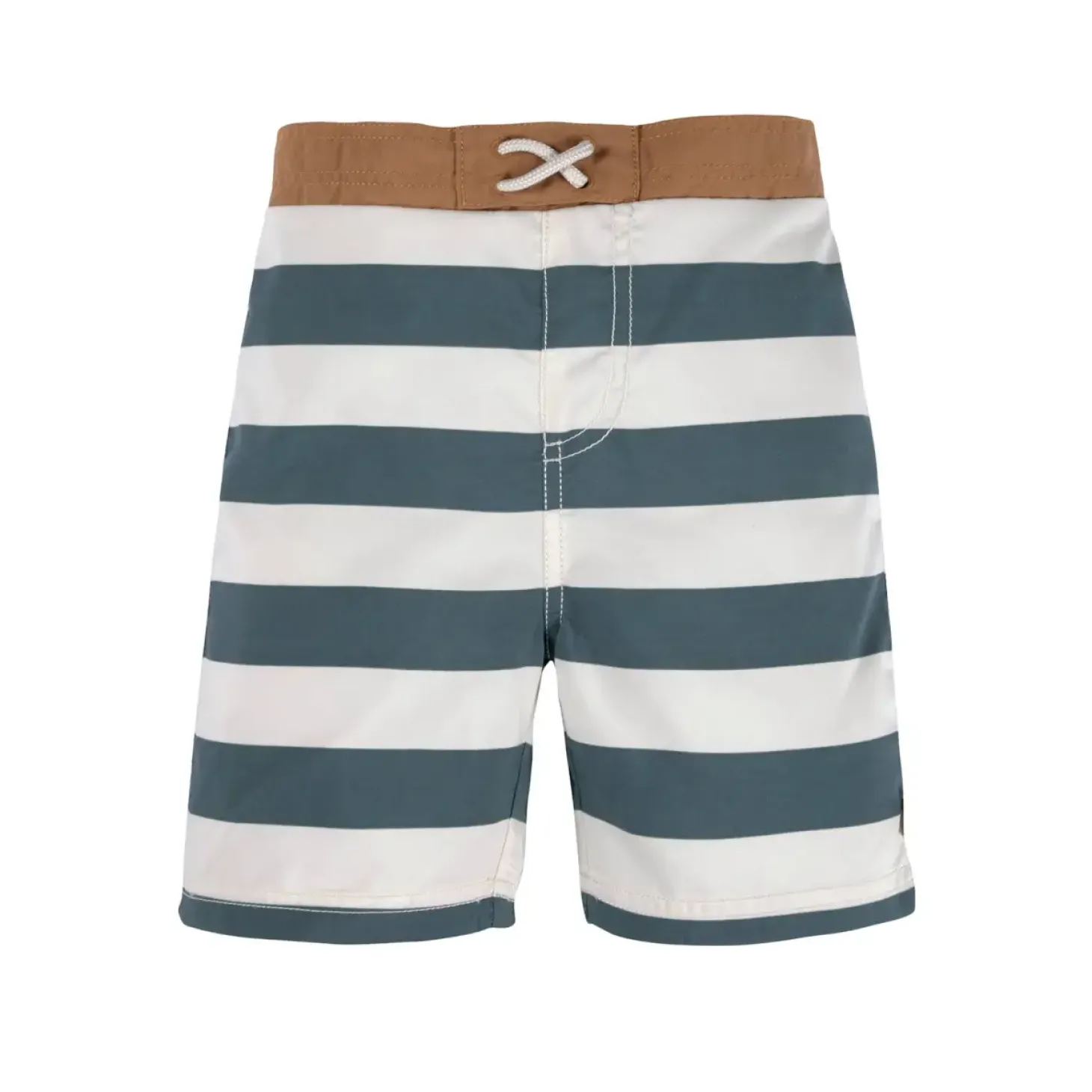 Kąpielówki - Stripes, milky - blue
