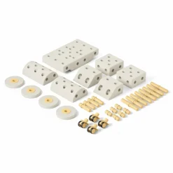12M+|3 Lata + | MODU Kreatywne klocki rozwijające motorykę dużą, Dreamer kit 12 in 1 - Sand Grey, Honey Yellow