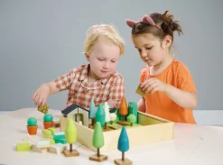 4 Lata +|Drewniane | Tender Leaf Toys Kreatywny zestaw z drewnianymi elementami - Ogród