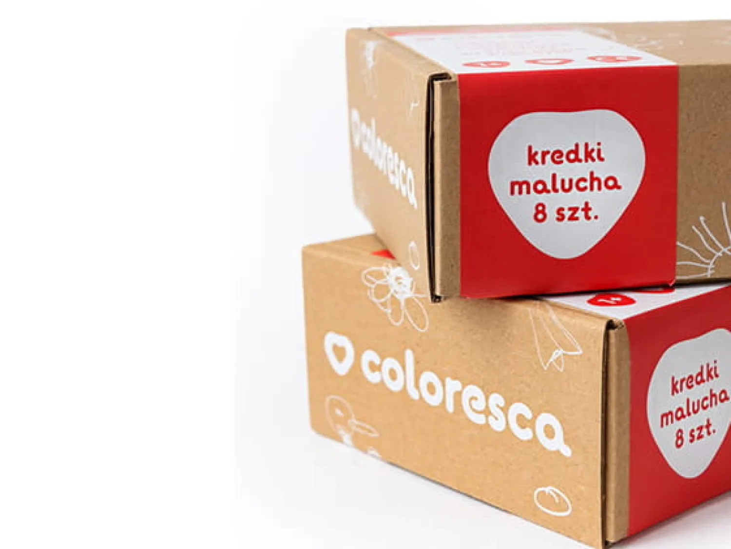 2 Lata +|12M+ | Coloresca Kredki Malucha 8 kolorów, 1+