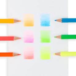 8 Lat+|7 Lat+ | Ooly Kredki Ołówkowe Neonowe Grube - Jumbo Brights