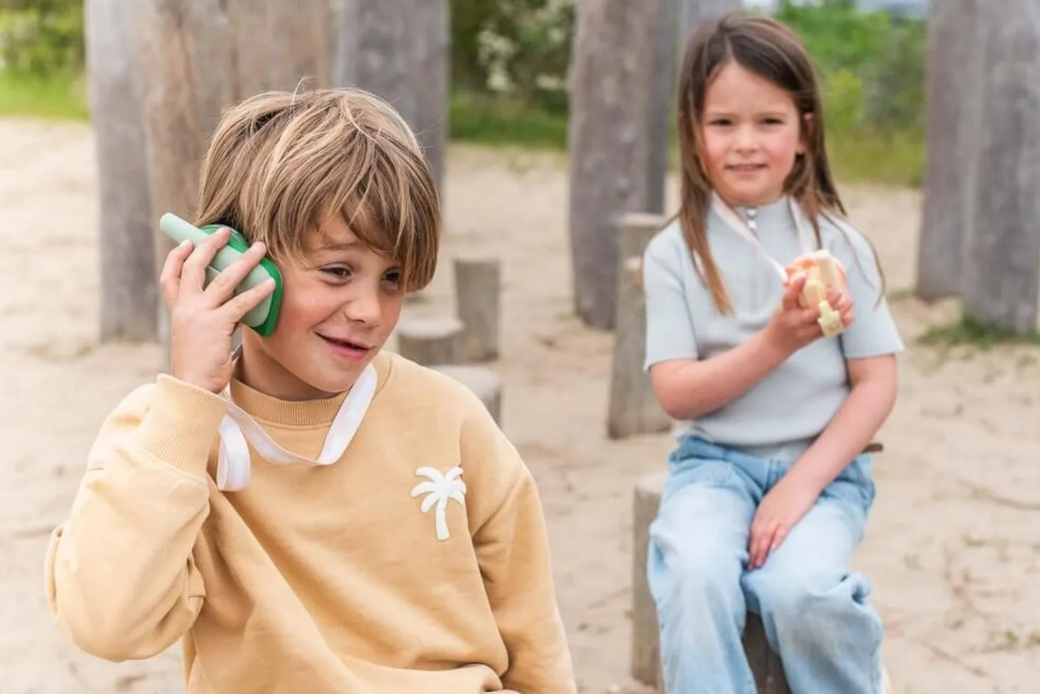 Idealne W Podróży|6 Lat+ | The Zoofamily Krótkofalówki dla dzieci Zoo Walkie Talkie - Fox, Unicorn