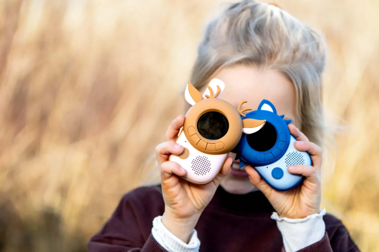 Idealne W Podróży|6 Lat+ | The Zoofamily Krótkofalówki dla dzieci Zoo Walkie Talkie - Raccoon, Deer