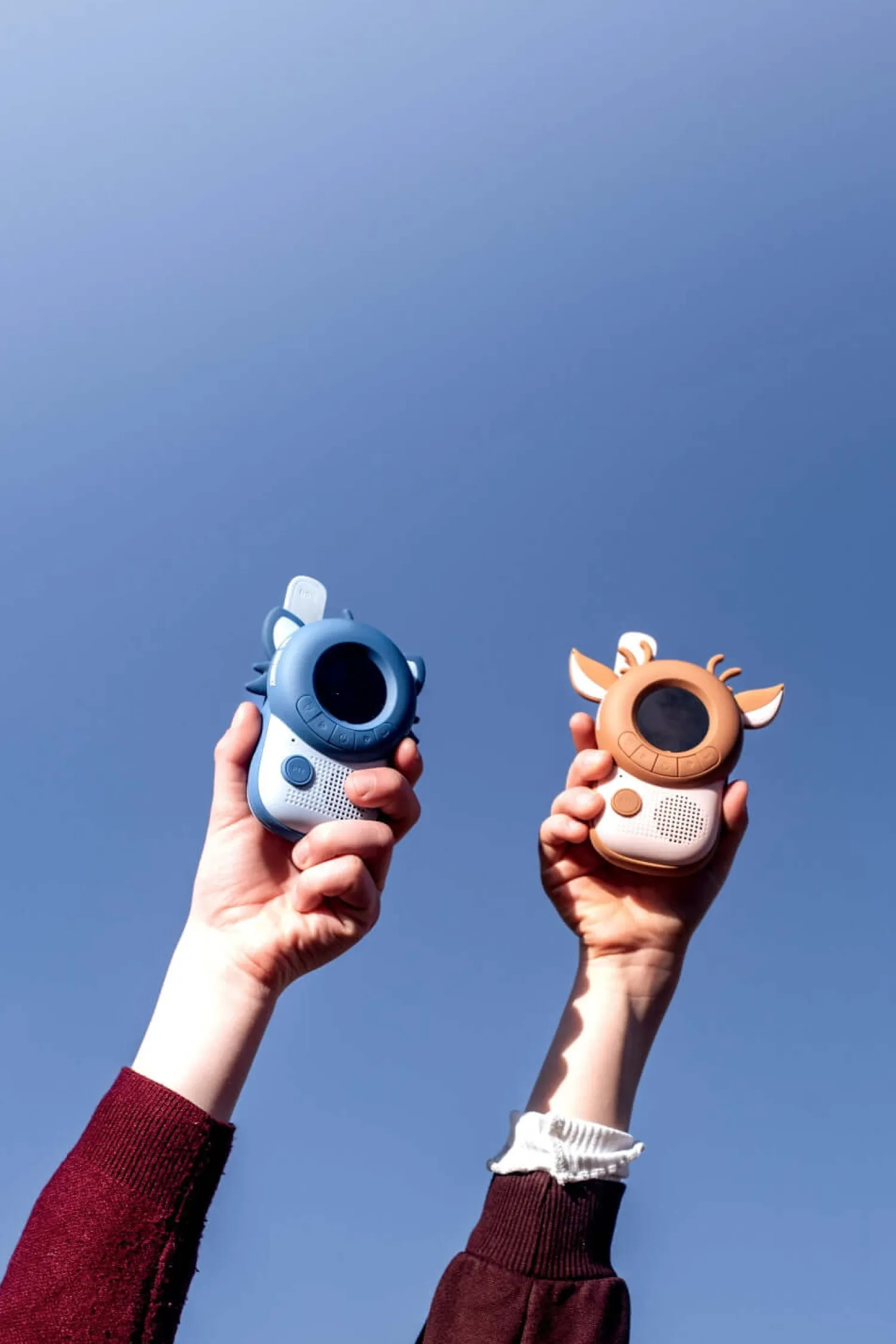 Idealne W Podróży|6 Lat+ | The Zoofamily Krótkofalówki dla dzieci Zoo Walkie Talkie - Raccoon, Deer