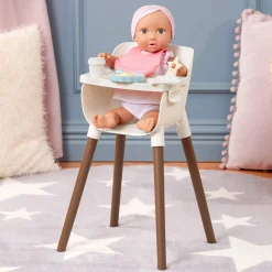 6 Lat+|3 Lata + | LullaBaby Krzesełko do karmienia lalki niemowlaka, z akcesoriami