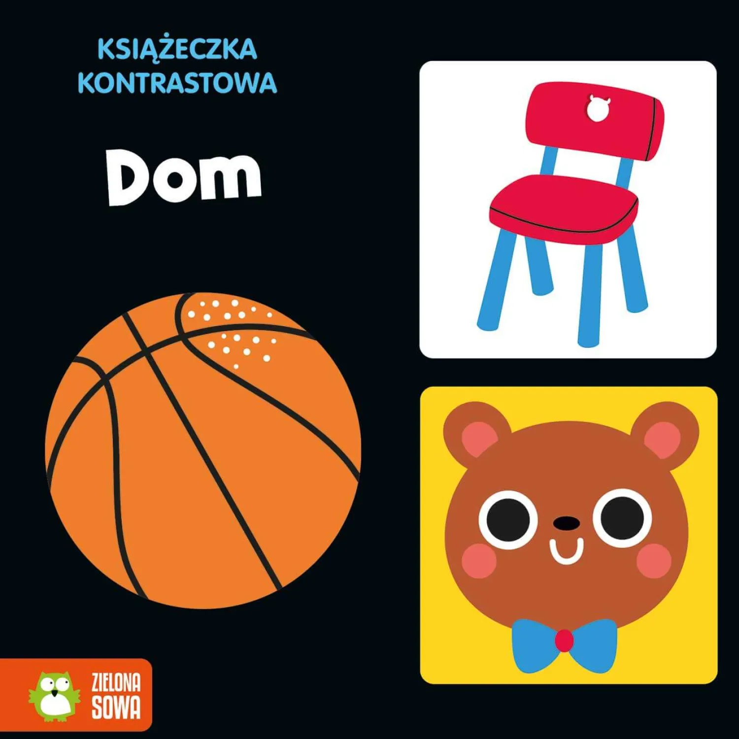 Kontrastowe | Wydawnictwo Zielona Sowa Książeczka kontrastowa. Dom