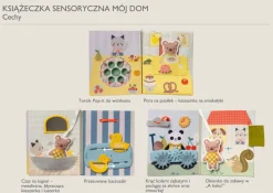 Idealne W Podróży|2 Lata + | Taf Toys Książeczka manipulacyjna Mój Dzień w Domu
