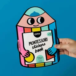 Montessori|Naklejki | OMY Książeczka Montessori z naklejkami FIGURY I KSZTAŁTY