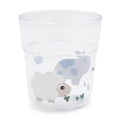 Naczynia Dla Dzieci | Done by Deer Kubek dla dziecka Glass L 220ml Tiny Farm Sand