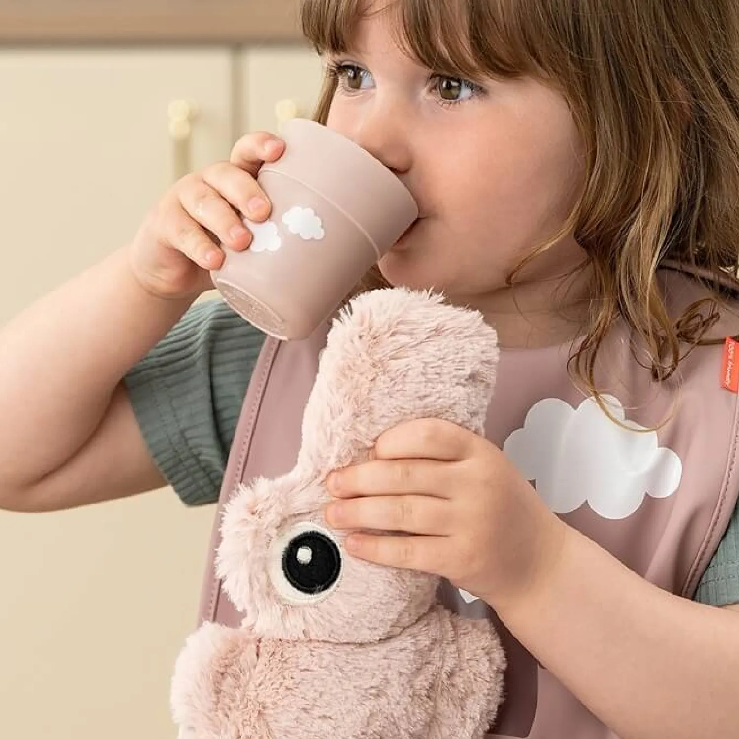 Metoda Blw|Naczynia Dla Dzieci | Done by Deer Kubek dla Dziecka Mini Mug Foodie Clouds Powder
