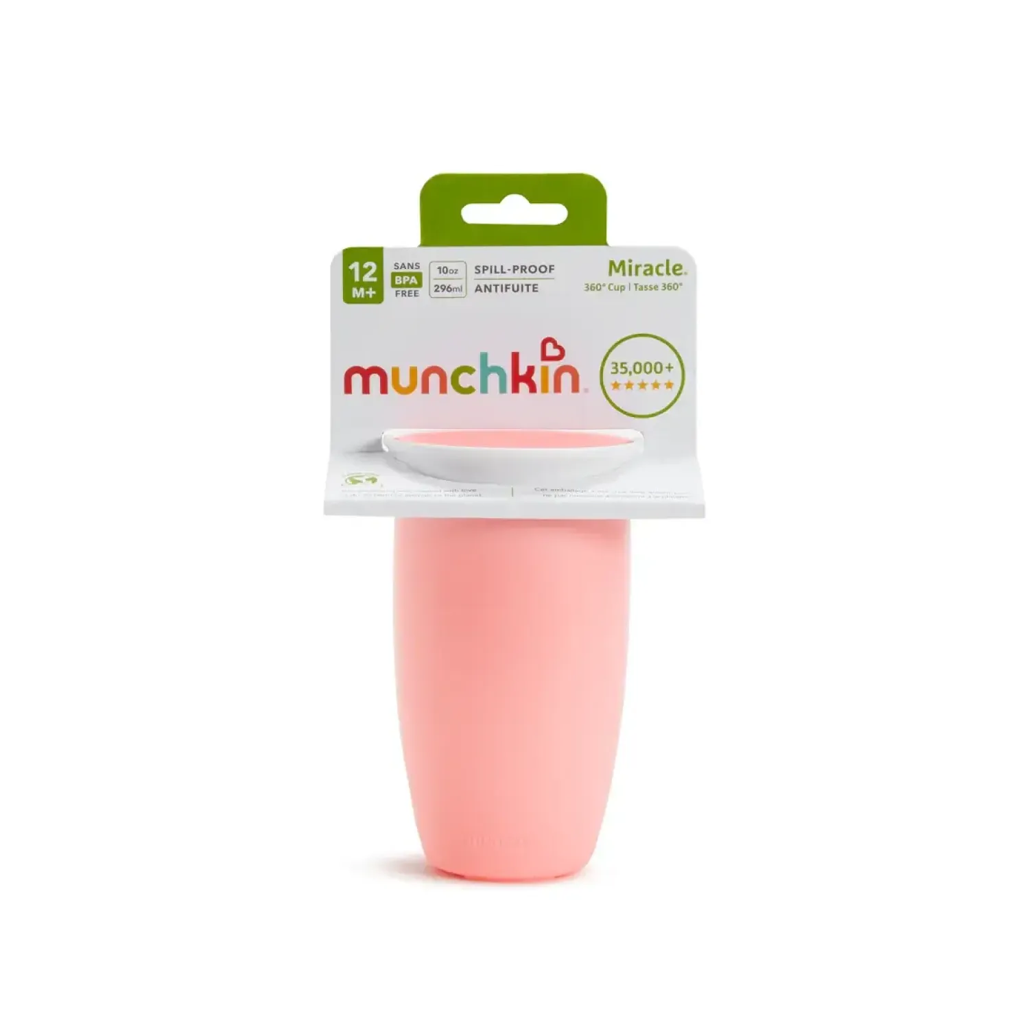 Naczynia Dla Dzieci | Munchkin Kubek Miracle 360°, 296ml - różowy