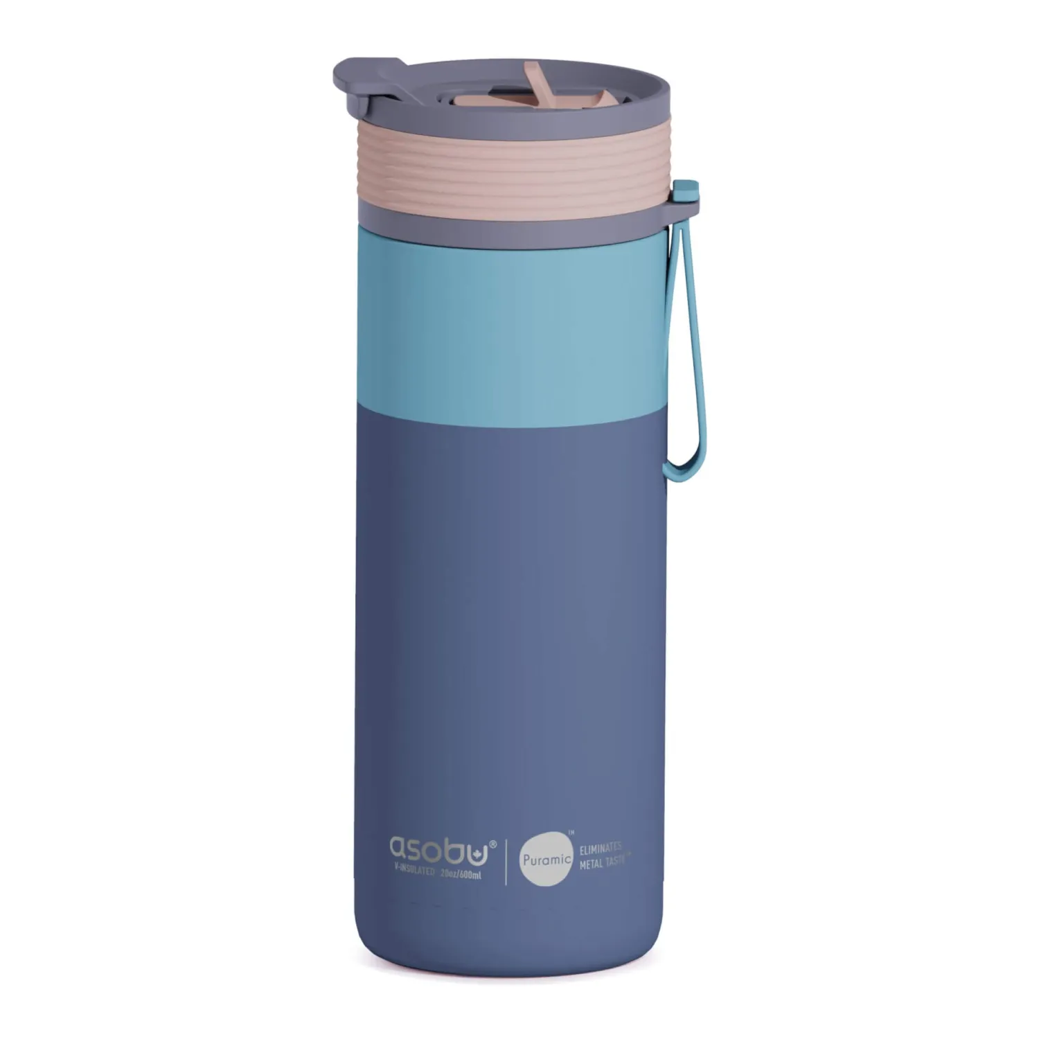 Butelki I Bidony | Asobu Kubek termiczny Aspen – pastel blue 600 ml