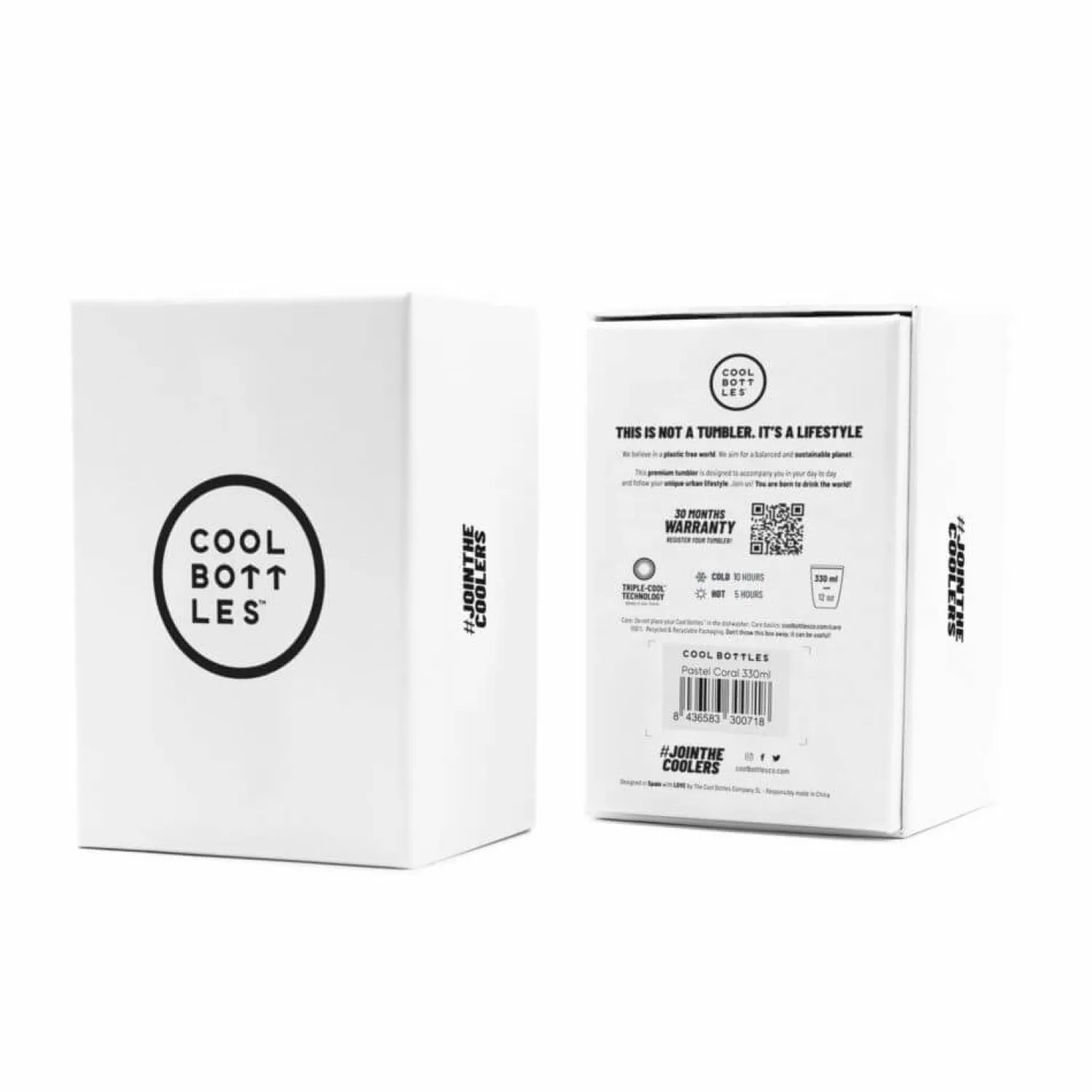 Butelki I Bidony | Cool Bottles Kubek termiczny Triple cool - Pastel Pink, 330ml