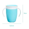 Kubek treningowy z uchwytami Miracle 360°, 207ml - niebieski