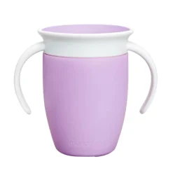 Kubek treningowy z uchwytami Miracle 360°, 207ml - fioletowy