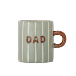 Naczynia Dla Dzieci | Bloomingville Mini Kubek z kamionki Cherish DAD - Blue