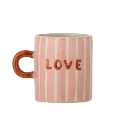 Naczynia Dla Dzieci | Bloomingville Mini Kubek z kamionki Cherish MOM - Rose