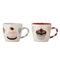 Naczynia Dla Dzieci | Bloomingville Mini Kubki z kamionki - Darby, 2 szt.